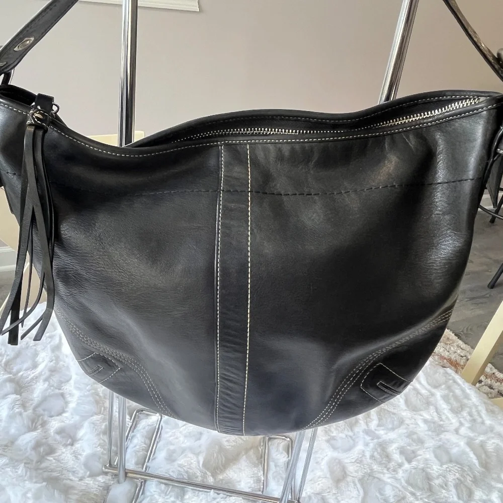 Coach, Black leather, Soho, Hobo/Slouchy Shoulder bag - Picture 2 of 12